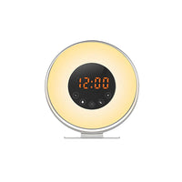 Réveil Simulateur d'Aube – Radio FM et 7 Couleurs LED