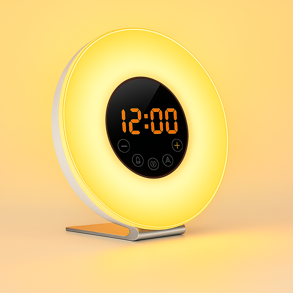 Réveil Simulateur d'Aube – Radio FM et 7 Couleurs LED