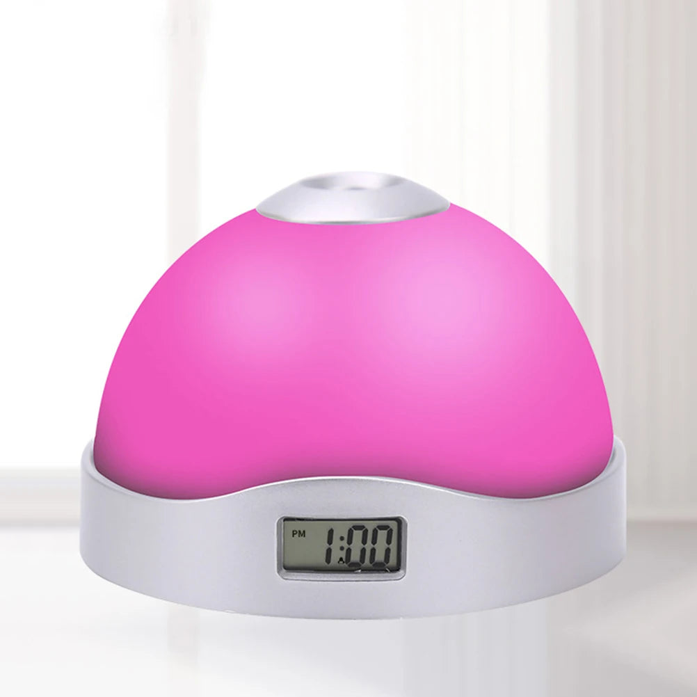 Réveil Veilleuse Projecteur de Lumières