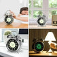Réveil Vintage Double Cloche 3 Pouces argenté sur table de chevet, montrant ses usages de jour et de nuit avec lumière phosphorescente et design rétro.